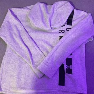 Grey under armour hoodie